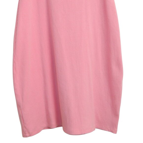 Sunday Best Aritzia Bubble Gum Pink Ribbed Tank Dress Size Medium - Picture 11 of 14